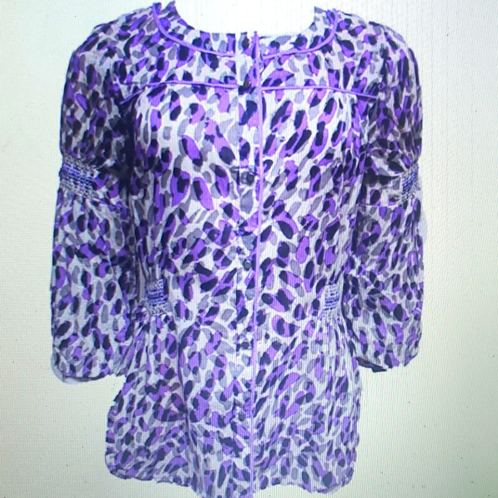 Mathew Williamson Impulse Blouse Leopard new